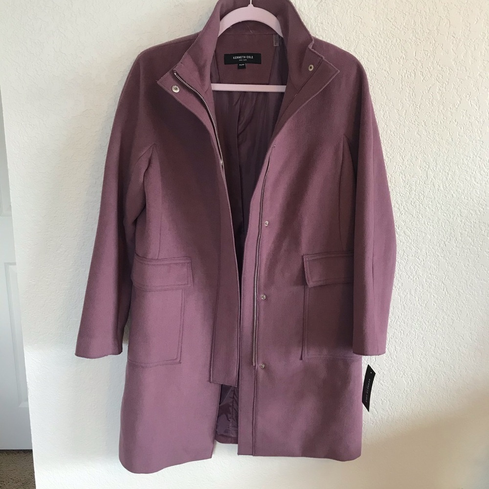 Kenneth Cole New York Wool Blend Long Coat
